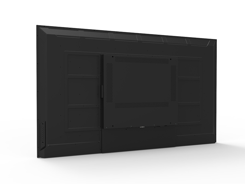 Rear of the Posso commercial digital signage screen showing the VESA mounting plate