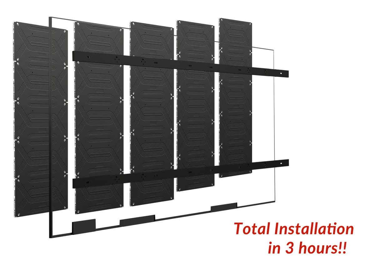 162" Fine Pitch LED Video Wall, COB view 3
