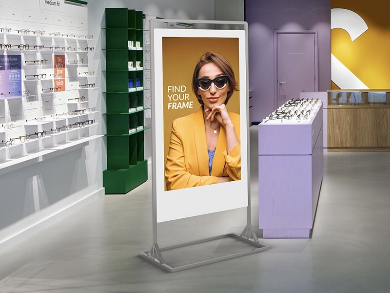 55" Double-Sided Freestanding Digital Poster view 5