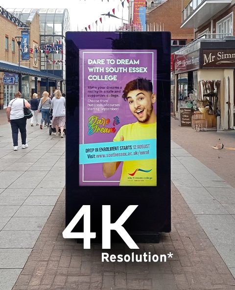 65" Outdoor Freestanding Digital Totem view 4