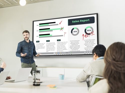 65" Interactive Flat Panel Display view 3