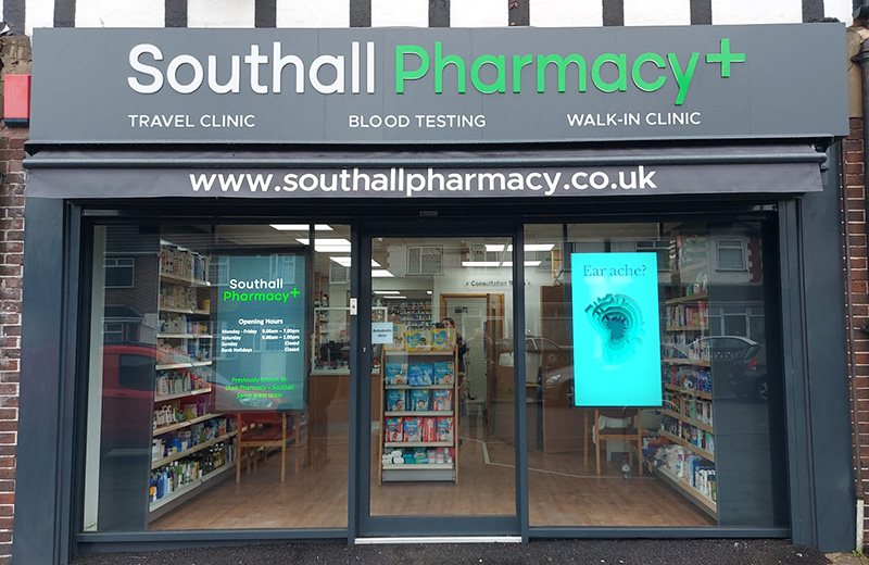 49" White Double-Sided Shop Window Display Screen view 4