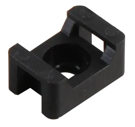 Saddle Tie Mounts 4.8mm Cable Tie Width Black 100 Pack, Pro Power PP01135