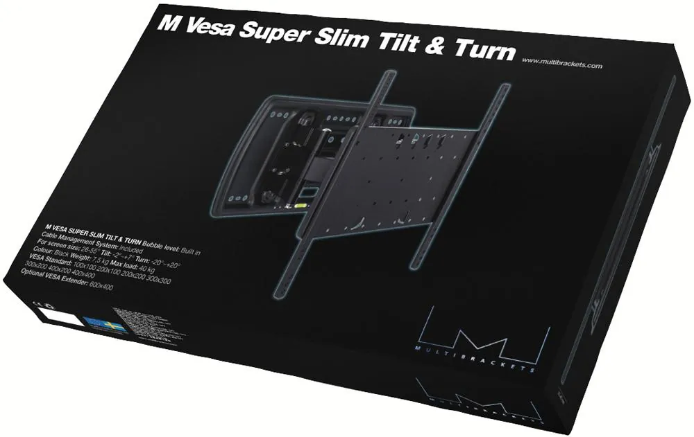 Full Motion TV Wall Mount for 32 to 65 inch Screens, Multibrackets 7350022734036, photo 4