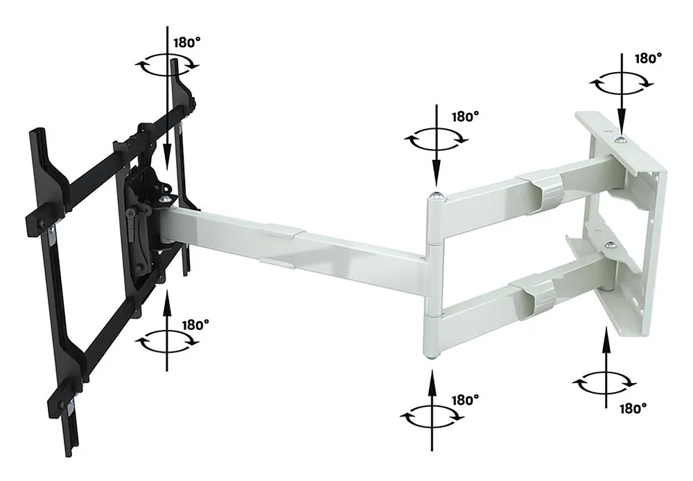 Full Motion TV Wall Mount for 42 to 75 inch Screens, Multibrackets 7350073736874, photo 5