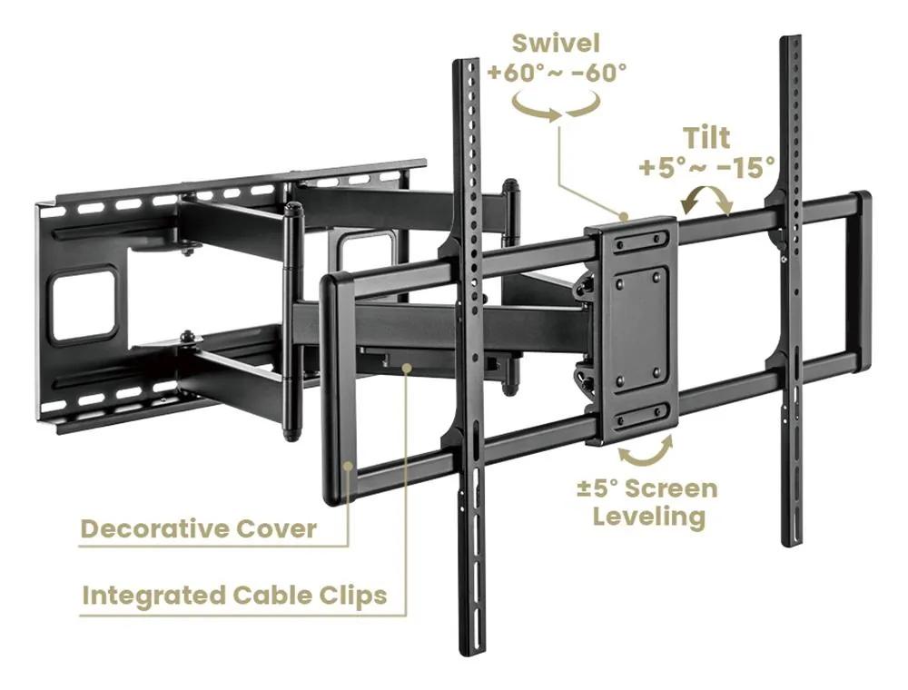 Full Motion TV Wall Mount for 60 to 120 inch Screens, Pro Signal PSGL0146, photo 4