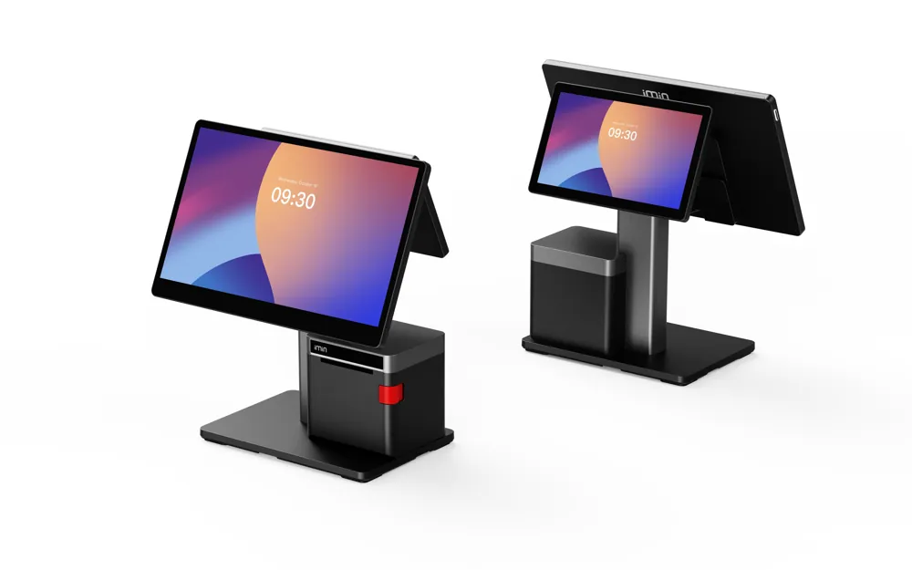 iMin Swan 2 Printer Android POS terminal IM-DS226A005, 15.6-inch + 15.6-inch dual screen, 80mm printer, photo 4