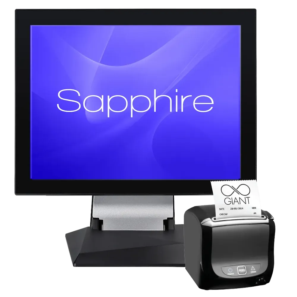 SAM4S Sapphire 15-inch Windows POS bundle with SAM4S Ellix 40 (black) printer and cash drawer SP-SAM4SSAPPHIREBUNDLE3, photo 2
