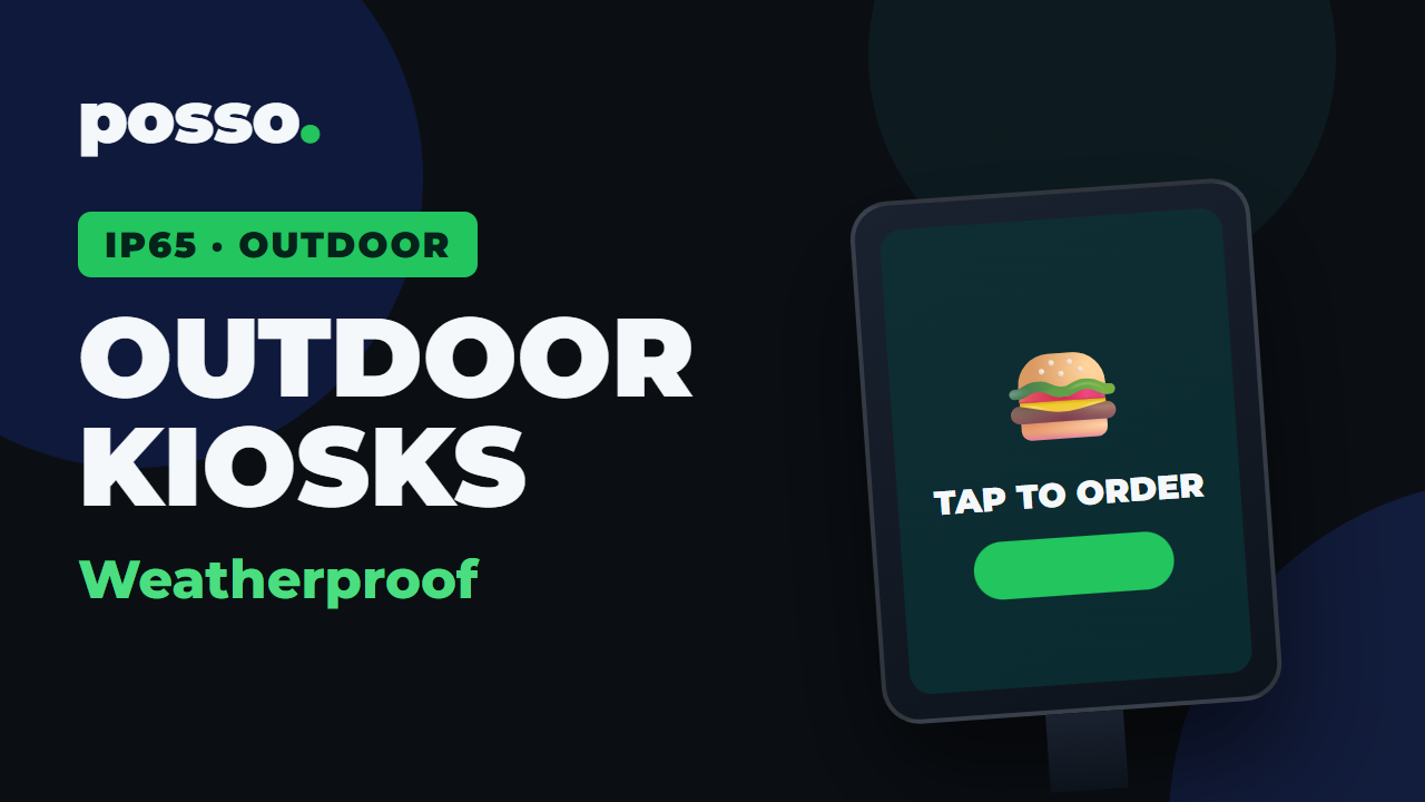 Outdoor Self-Order Kiosks (IP65 Weatherproof)